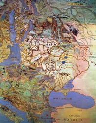 Map of Central Europe, from the 